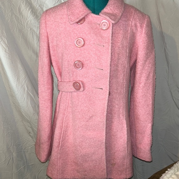 Marvin Richards double breasted bubblegum pink coat. Fully lined. Size medium. - Picture 1 of 8